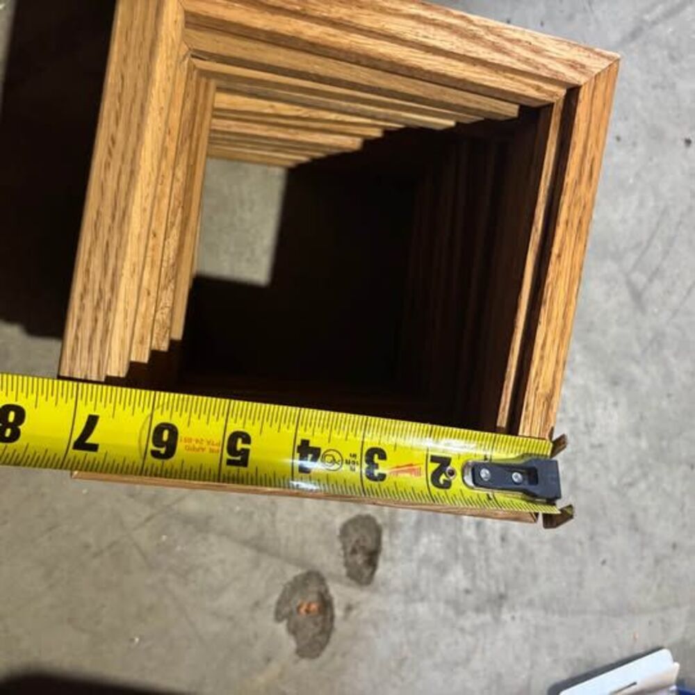 Lot of 12 Solid Oak Frames for 6” Ceramic Art Tiles – 7-1/4” Square